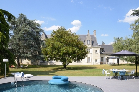Luxury Design Loire Valley French castle with pool for rent